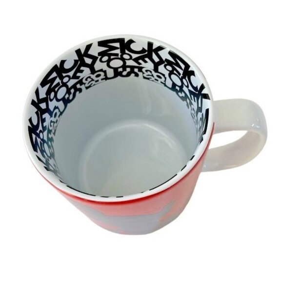 Mickey Mouse Silhouette Authentic Original Disney Parks Red and Black Coffee Mug - Picture 3 of 7